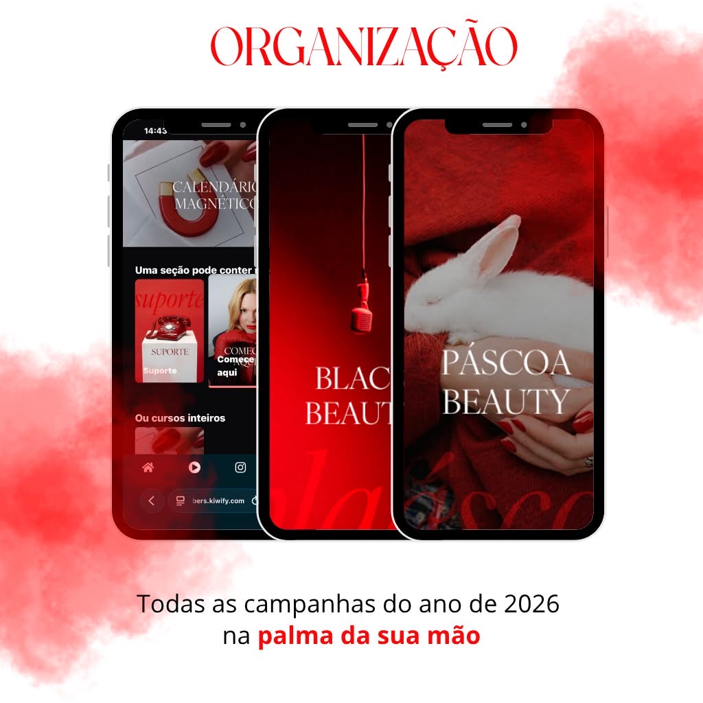 Organização das campanhas do Calendário Magnético Beauty